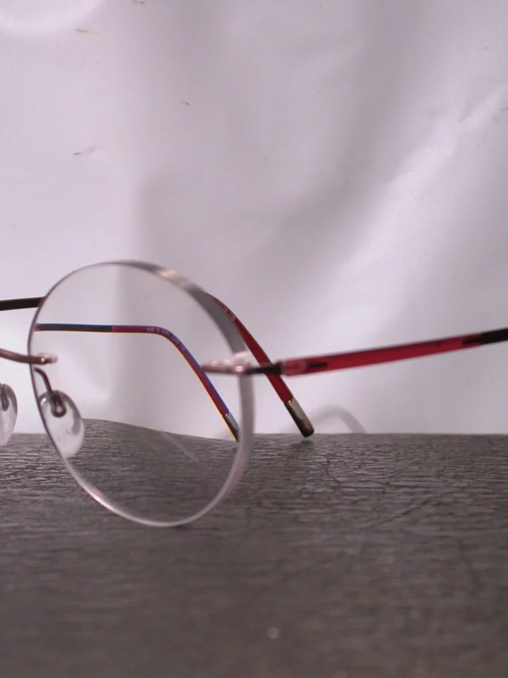 Silhouette Titan Frameless Red Light Weight Eyeglasses Made in Austria